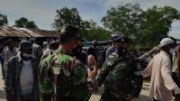 Prajurit TNI AL Bantu PPKM Mikro Di Dumai