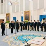 Pelantikan sejumlah tokoh sebagai menteri:kepala lembaga oleh dalam reshuffle kelima oleh Presiden Prabowo Subianto di Istana Negara (Foto Repro Youtube Setpres)