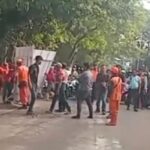Perbaikan di Jalan Raya Lenteng Agung arah selatan menuju Depok pada Selasa Juni (Foto Dok Istimewa)