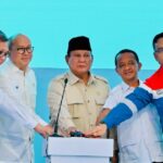 Peresmian proyek hilirisasi nasional fase II oleh Presiden Prabowo Subianto (Foto Biro Pers Sekretariat Presiden)