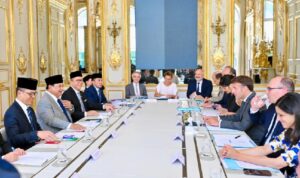 Pertemuan bilateral Presiden RI Prabowo Subianto dan Presiden Prancis Emmanuel Macron (Foto Biro Pers Media dan Informasi Sekretariat Presiden)