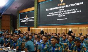 Perwira TNI Polri di Seskoad Bandung (Foto Biro Pers Sekretariat Presiden)