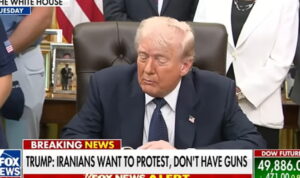 Presiden AS Donald Trump (Tangkapan layar dari siaran YouTube Fox News)