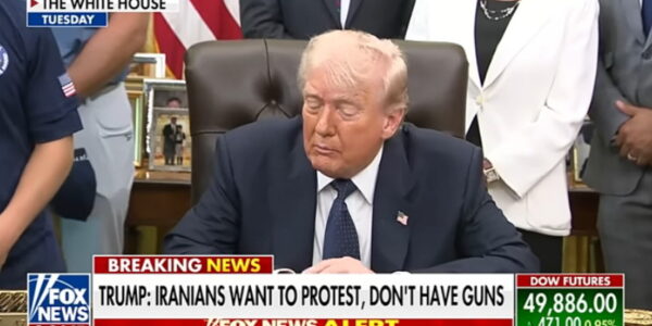 Presiden AS Donald Trump (Tangkapan layar dari siaran YouTube Fox News)