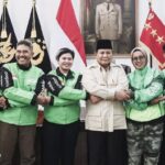 Presiden Prabowo Subianto bersama pengemudi Ojol (Foto istimewa)