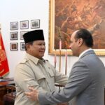 Presiden Prabowo Subianto dan Menhan Qatar Sheikh Saoud bin Abdulrahman bin Hassan bin Ali Al Thani (Foto Biro Pers Media dan Informasi Sekretariat Presiden)