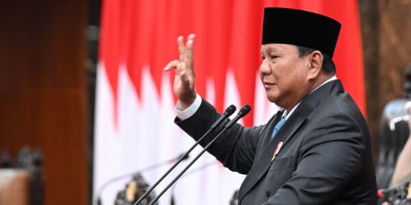 Presiden Prabowo Subianto di Gedung Nusantara MPR:DPR:DPD Jakarta pada Rabu Mei (Foto Sekretariat Presiden)