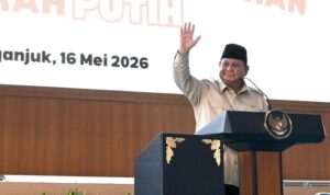 Presiden Prabowo Subianto di Nganjuk Mei (Foto BPMI Setpres)