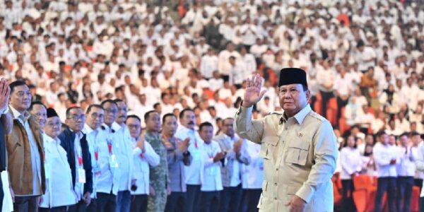 Presiden Prabowo Subianto di Sentul International Convention Center (SICC) Kabupaten Bogor Rabu Juni (Foto Biro Pers Media dan Informasi Sekretariat Presiden)