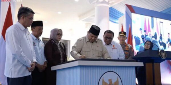 Presiden Prabowo Subianto saat meresmikan Museum Marsinah (Foto YouTube Setpres)