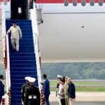 Presiden Prabowo Subianto saat tiba di Tanah Air pada Sabtu Mei (Foto Setpres)