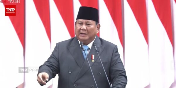 Presiden Prabowo Subianto (Foto YouTube TV Parlemen)