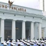 Presiden RI Prabowo Subianto di lapangan Gedung Pancasila Kompleks Kementerian Luar Negeri RI Jakarta Senin Juni (Foto RMOL:Hani Fatunnisa)