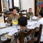 Suasana pertemuan Presiden Joko Widodo dan Presiden Prabowo Subianto serta Wakil Presiden terpilih Gibran Rakabuming Raka (Foto Istimewa)