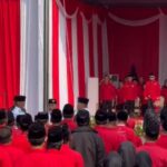 Suasana upacara Harlah Pancasila di Masjid At Taufiq Lenteng Agung Jaksel