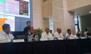 Wakabareskrim Polri Irjen Nunung Syaifuddin (kedua dari kiri) saat konferensi pers di Bareskrim Mabes Polri Jakarta Selatan pada Senin Mei