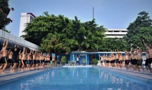 Jelang Pemecahan Rekor MURI, Prajurit Mako Kormar Berlatih Water Trapen