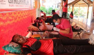 HUT Kota Singaraja ke-419: 110 Pegawai Pemkab Buleleng Donorkan Darah