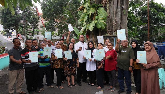 Sertifikasi Melalui PTSL Mudah, Warga Jatingaleh Bahagia Kini Bisa Miliki Sertipikat
