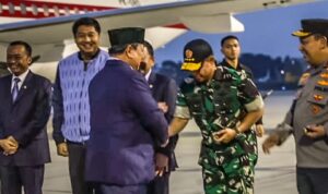 Panglima TNI Sambut Kedatangan Presiden RI Usai Kunjungan Kerja Luar Negeri
