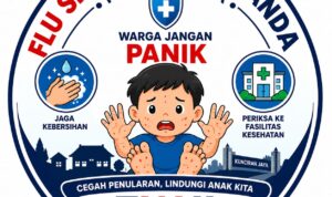 Penyakit Flu Singapura atau Hand, Foot, and Mouth Disease (HFMD) dilaporkan mulai melanda wilayah Kelurahan Kunciran Jaya, Kecamatan WhatsApp Image at