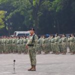 Upacara Hari Sumpah Pemuda ke-98 di Mabes TNI Cilangkap, Jakarta Timur.