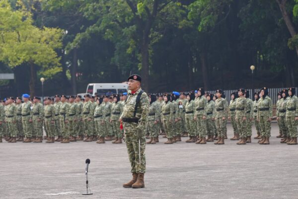 Upacara Hari Sumpah Pemuda ke-98 di Mabes TNI Cilangkap, Jakarta Timur.