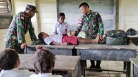 Satgas Pamtas Yonif 126/KC Berikan Pembekalan Ilmu Kesehatan Kepada Siswa-Siswi Perbatasan Papua