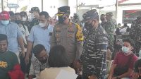 TNI AL Lanal TBA Terpadu dengan Polresta Tanjungbalai Suntikan 2.000 vaksin di Pelabuhan Pelindo Teluk Nibung
