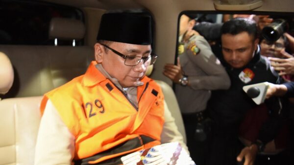 antarafoto mantan menag yaqut cholil qoumas ditahan kpk ratio x