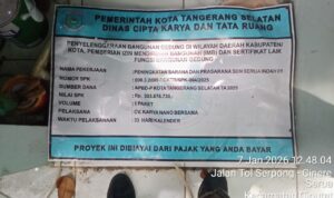 Anggaran Rp 393 Juta, Peningkatan Sarana SDN Serua Indah 01 Gagal Rampung Tepat Waktu bbeea d cbfee