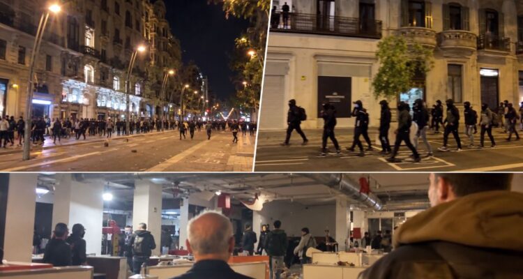 Kerusuhan Barcelona: 100 Orang Ditangkap, Toko Dijarah