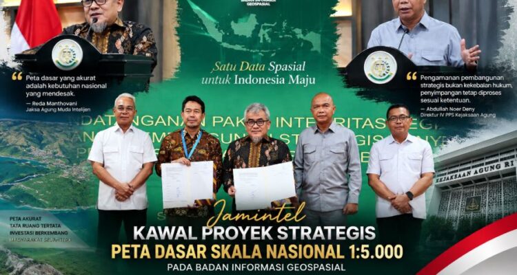 Bukan Sekadar Peta! Jamintel Kawal Proyek Nasional Skala 1:5.000 di BIG