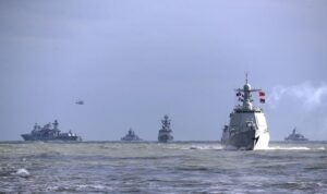 kapal perang china dan rusia ikut serta dalam latihan angkatan laut bersama di laut china timur selasa desember