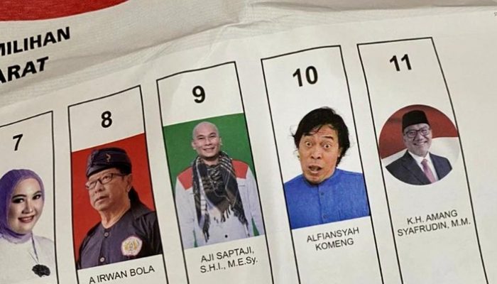 Kejutan Pemilu 2024, Komeng Unggul Dalam Real Count KPU Tanpa Kampanye!
