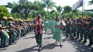 Mayjen TNI Wanti W. F. Mamahit Kunjungi Batalyon Armed 19/Bogani Di Bolaang Mongondow