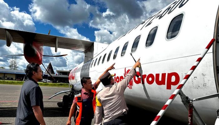 Pesawat Wings Air Ditembak KKB Saat Akan Mendarat di Bandara Yahukimo