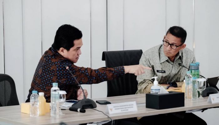 Mendadak Bicara 4 Mata dengan Sandiaga Uno, Hal Penting Ini Yang Dibahas Erick!