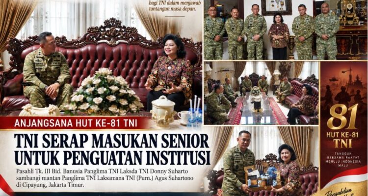 Jelang HUT ke-81 TNI, Panglima Kirim Perwira Sambangi Mantan Panglima TNI Agus Suhartono