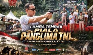 Panglima TNI Turun ke Lapangan, Lomba Tembak 2026 Tutup Tiga Hari Adu Presisi di Cilodong