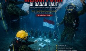 Ada yang Berbeda di HUT RI ke-81, TNI AL Kibarkan Merah Putih di Bawah Laut Situbondo